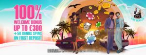 Miami Dice: 100% Up To £300 + 50 Bonus Spins 2