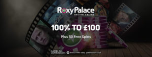 Roxy Palace Casino: £10 No Deposit Bonus + 100% to £100 + Free Spins 2