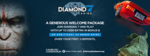 Diamond 7 Casino: £500 Bonus + 50 extra Spins! 2