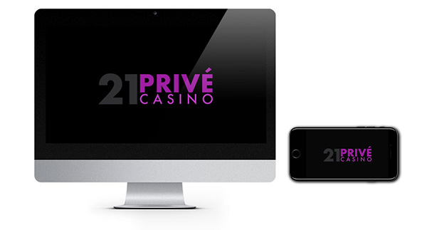 21Prive Casino logo on screen