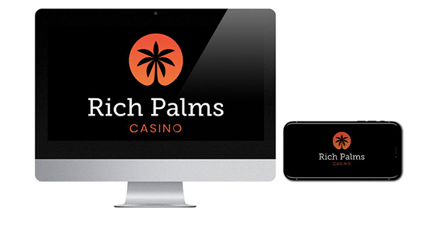 Rich Palms Casino logo on screen