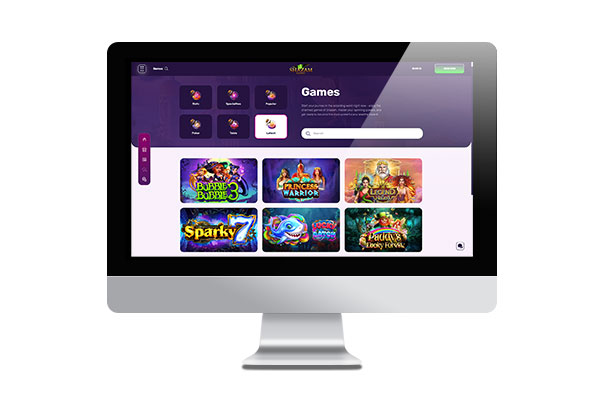 Shazam Online Casino Lobby