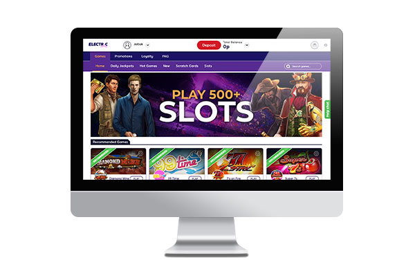 Electric Spins Casino lobby