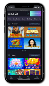 IZZI Casino Bonus Code Mobile