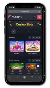 Fazino Casino mobile