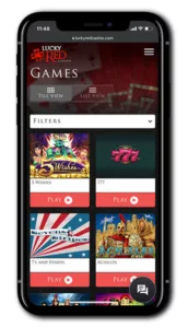 Lucky Red mobile Casino No Deposit Bonus