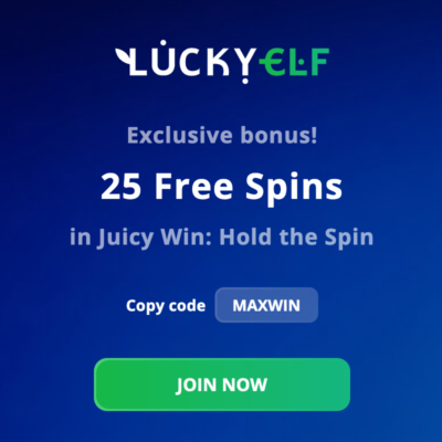 Lucky Elf Casino 25 Juicy Wins Free Spins